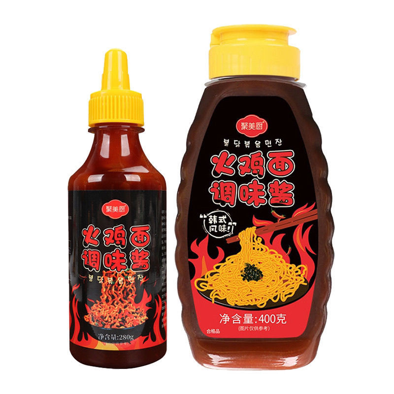 聚美厨韩式火鸡面酱超辣拌面酱拌饭酱火鸡面酱车仔面下饭魔鬼辣图片