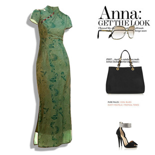 国风新中式夏季新款连衣裙胖mm大码女装遮肚显瘦短袖碎花改良旗袍