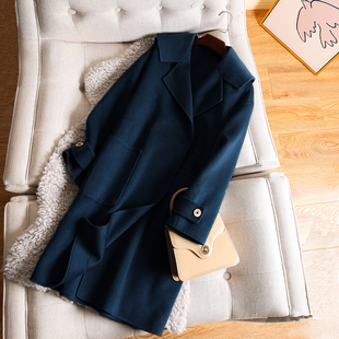 大码女装2025新款潮胖妹妹mm高端100纯羊毛双面羊绒大衣外套200斤