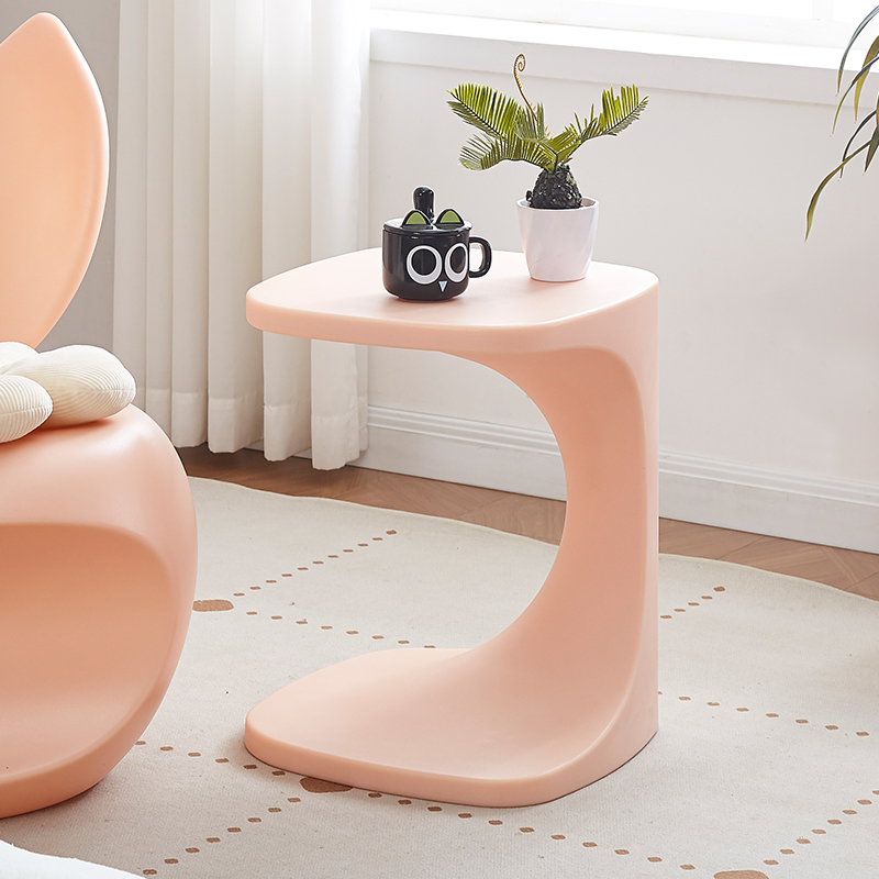 芃凡特奶油风简约塑料边几角几