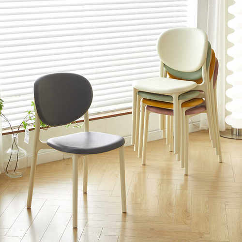 家用靠背书桌芃凡特塑料奶油风