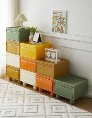 芃凡特多彩塑料北欧柜子