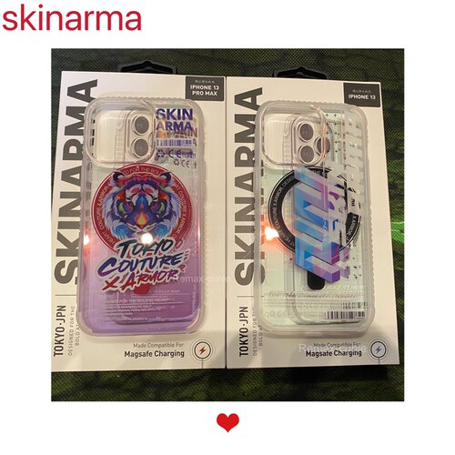 日本skinarma潮酷磁吸手机壳13proMax保护套气囊防摔防滑13情侣壳