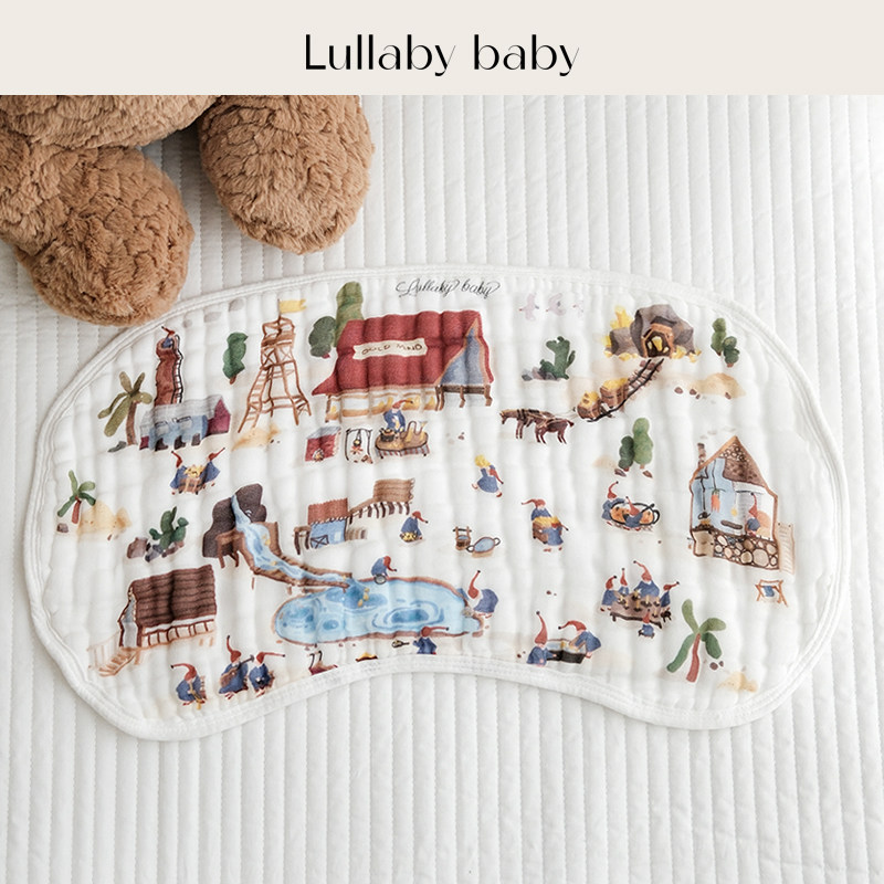 lullabybaby婴儿云片枕宝宝枕巾图片
