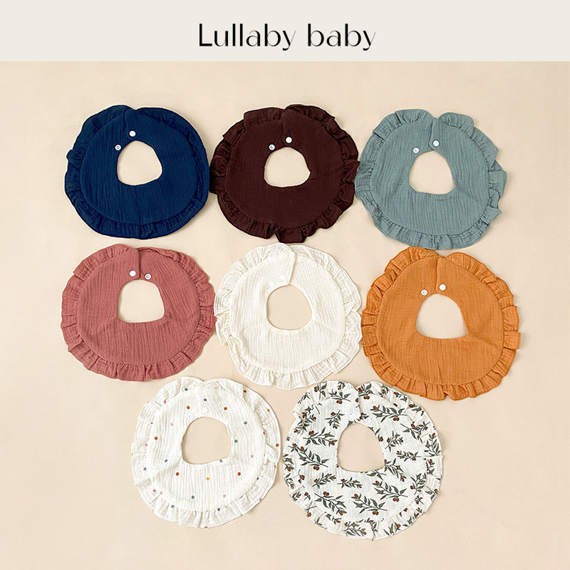 lullabybaby婴儿口水巾纯棉纱布花瓣可旋转宝宝口水巾新生儿围嘴,婴童用品,口水巾,淘宝优惠券,粉丝福利购,淘宝优惠卷