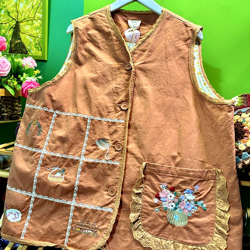 熊姑娘马甲/高档纯棉外套