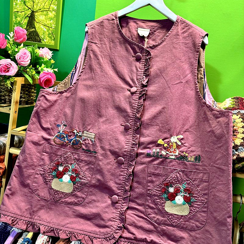 熊姑娘马甲/高档纯棉外套