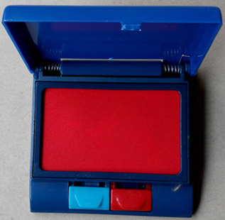 双色印台 长方印台 一个印台两种颜色 红色蓝色印台