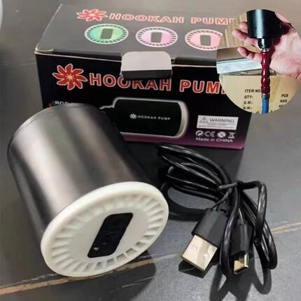 阿拉伯水烟抽风机套装酒吧快速出烟带灯水烟吸烟器hookah pump