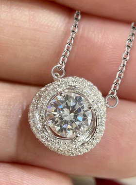 日韩精美气质项链女职场通勤简约百搭首饰胖东来微镶钻石项链时尚