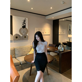 小衫 THE 蕾丝上衣女 设计感气质修身 SWAN司凰轻奢 Gentle温柔无袖