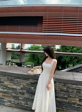 3/30 20:00THE SWAN司凰 白玉兰 高级工艺后背绑带V设计 小白裙