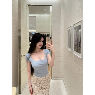 00THE SWAN司凰 韩漫姐姐 新系列蕾丝裙 自带胸垫U领T恤