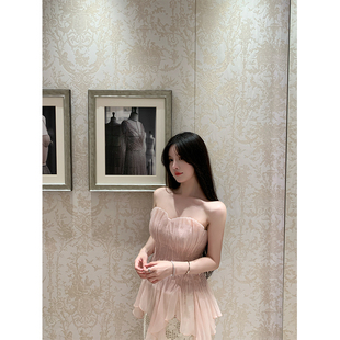 00THE SWAN司凰 人鱼姐姐 一点也不会掉 温柔抹胸上衣