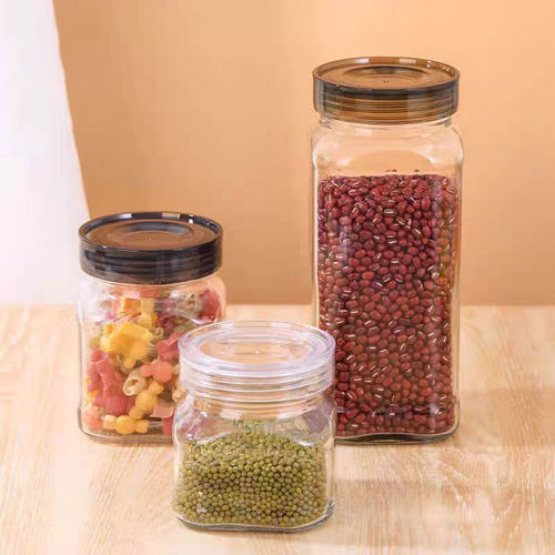 乐扣乐扣玻璃瓶密封罐食品级储物罐泡菜五谷杂粮储存腌制玻璃罐子