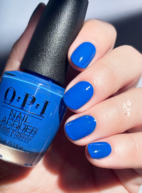 很出片的蓝OPI指甲油显白奶油蓝宝石Tile Art to Warm Your Heart