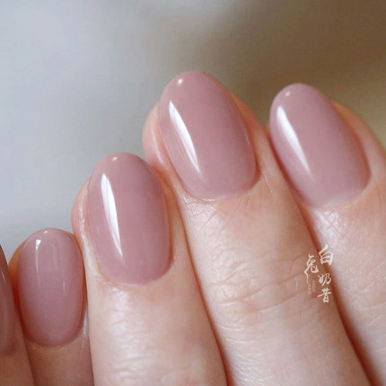 俄罗斯田园猫三两只粉纸扇春日多巴胺裸粉色透白指甲油免烤玉纯黑