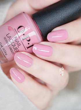 透粉色美甲 白兔奶昔OPI指甲油裸粉色IT'S A GIRL!半透明白色H22