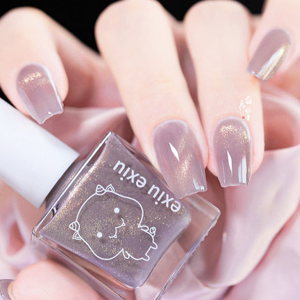 exiu呃咻呃咻油性免烤温变指甲油万圣节序章镜中轮回魅影血泪宣告