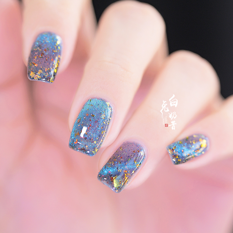 呃咻呃咻exiu磁性指甲油金鱼金金池上林弄清泉小荷翻微雨过望星河