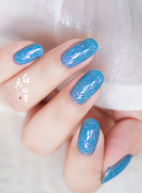 糖果蓝云母亮片 白兔奶昔Cirque Colors指甲油Snow Cone刨冰