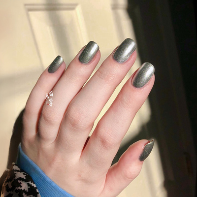 质感敲好液态银 俄罗斯dance legend指甲油STEP金属银亮银哑光银