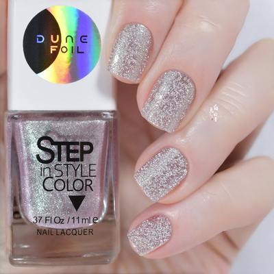 优雅立体沙丘质感 俄罗斯dance legend指甲油STEP金箔淡金色亮片