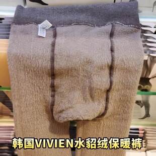 TS6282韩国本土代购 袜水貂绒加绒加厚100D保暖弹力修身 VIVIEN连裤