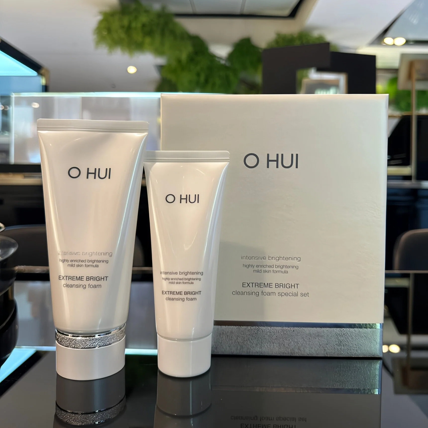 ohui欧惠欧蕙晶致洗面奶莹白套盒160ML+100ML韩国本土正品直邮