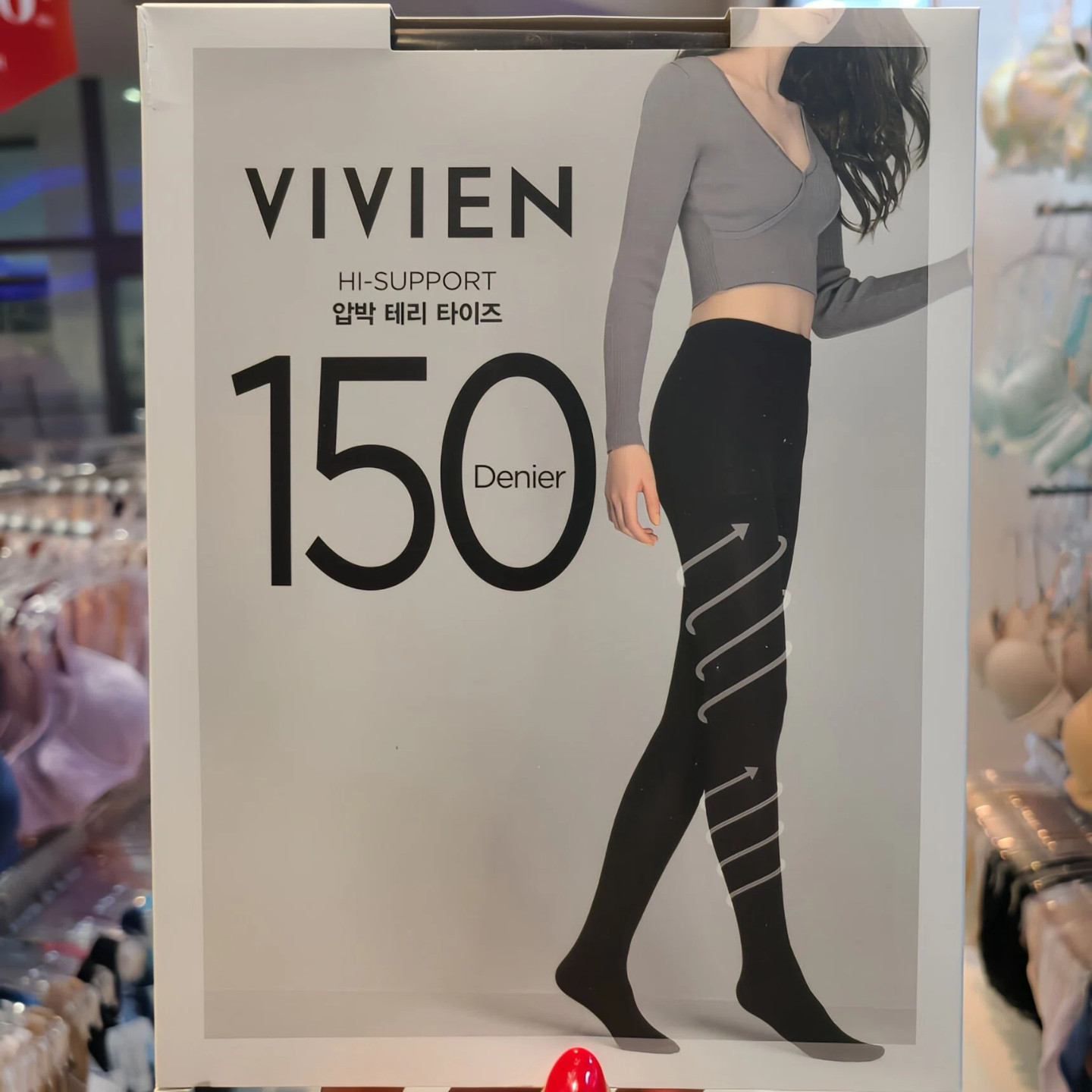 VIVIEN毛圈布压缩紧身裤袜150D修身TS0423韩国本土专柜代购直邮