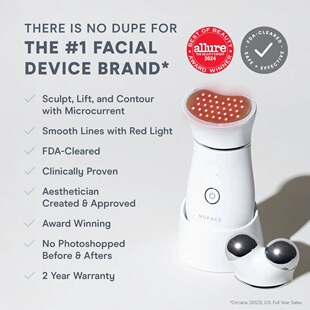 美国原装Nuface Trinity plus 红光LED祛皱替换头 不带机身