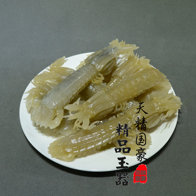 玉石摆件客厅天然岫玉摆件原石玉雕摆件家居玉虾乔迁礼品皮皮虾