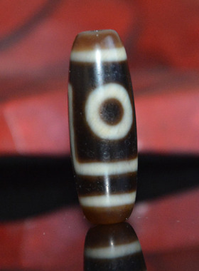 西藏天然玛瑙二眼天珠项链