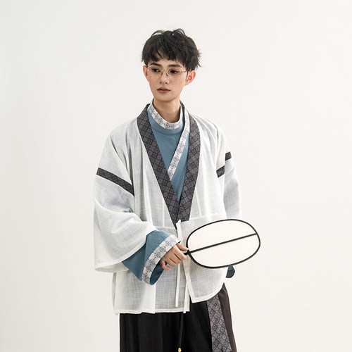 瞳莞汉服燕歌行直领大襟直袖短衫/曲领直袖短衫/束脚裤,日常百搭
