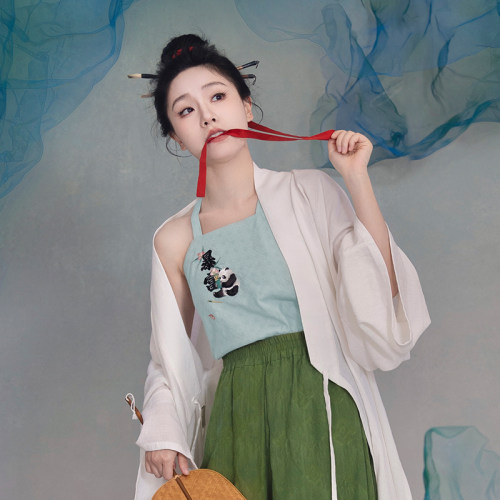 瞳莞汉服熊猫吊带/暴富*抱腹精致百搭2026新款日常内搭亲肤舒适