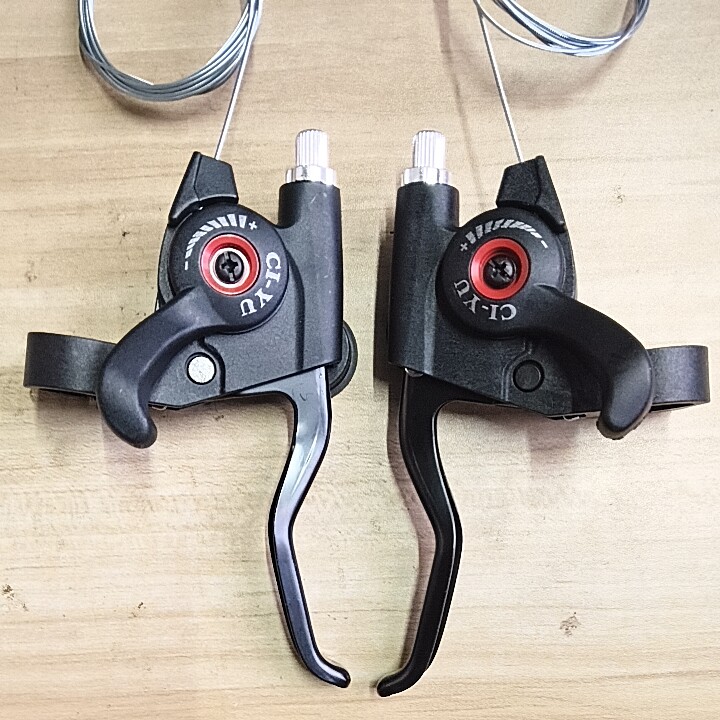 自行车变速器指拔改装变速用拨链器分体式指拨方便改21速5速3速用