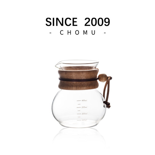 CHOMU手冲咖啡分享壶刻度精准