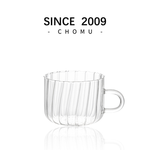 大容量玻璃早餐燕麦片酸奶杯可微波牛奶碗高颜值耐高温带把手水杯