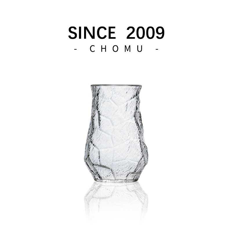 冰美式咖啡杯大容量高硼硅玻璃水杯手工锤纹高档精致ins风冷饮杯