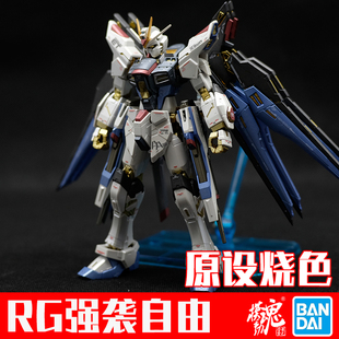 模动魂 正版万代高达模型RG强袭自由高达拼装敢达限定合金着色