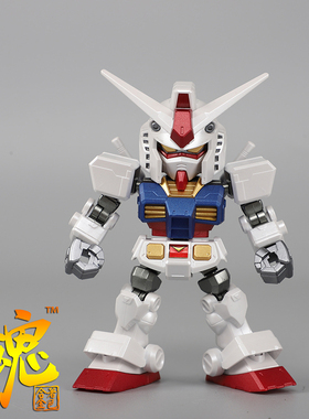 正品模动魂万代 BB战士 SDCS RX-78-2 元祖 CS骨架套装 合金着色