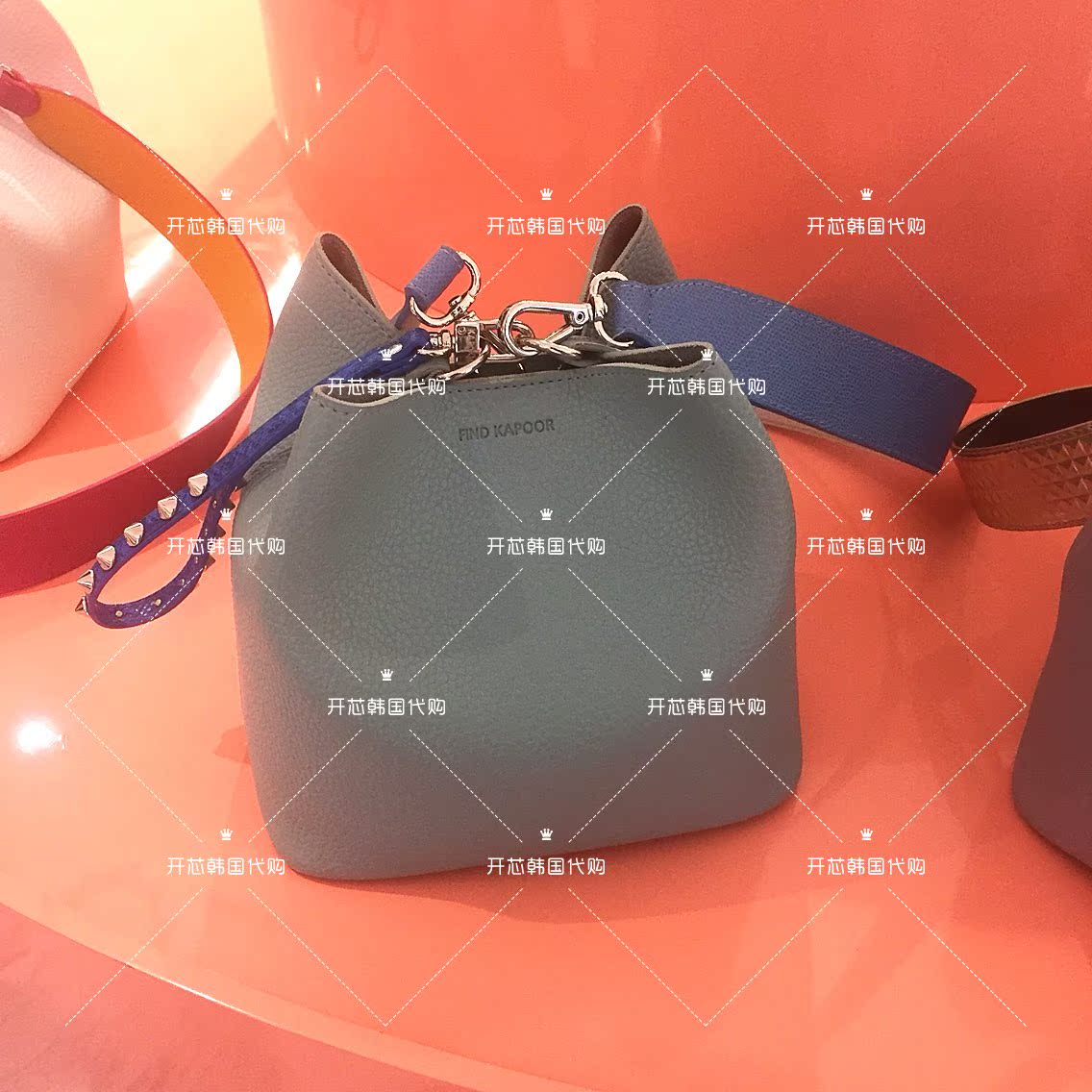 【韩国采购】 FINDKAPOOR #蓝色 Pingo Bag Set 斜挎包 多色在类目 服饰配件/皮带/帽子/围巾, 鞋包/皮带配件, 包配件, 包带中 - 来自Buy2taobao.com提供专业的淘宝代购服务