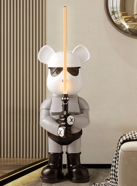 光剑暴力熊客厅大型落地摆件家居电视柜网红玩偶潮玩手办公仔大号