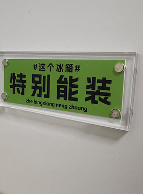 这个冰箱特别能装 家居装饰品趣味冰箱贴磁吸铁片创意礼物