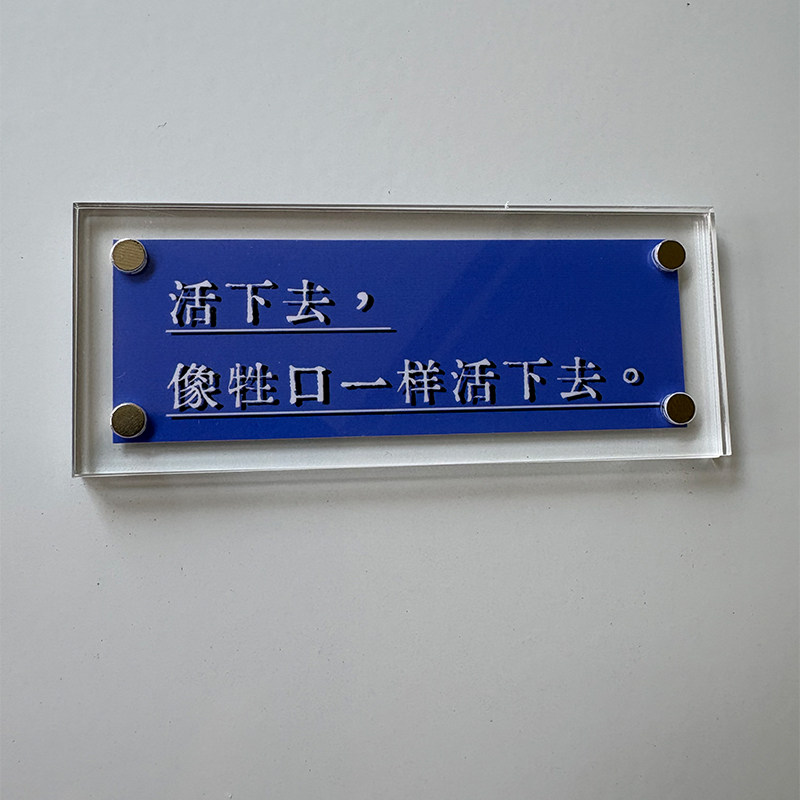 “活下去,像牲口一样活下去”姜文电影文学周边 文创礼物冰箱贴