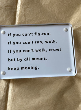 “Keep Moving” 马丁路德金名人名言桌面摆件摆台励志正能量