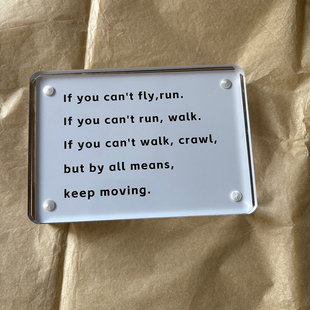 “Keep Moving” 马丁路德金名人名言桌面摆件摆台励志正能量