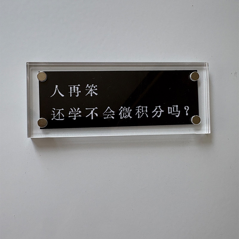 “人再笨还学不会微积分吗”钱学森热梗 趣味冰箱贴 数学周边礼物