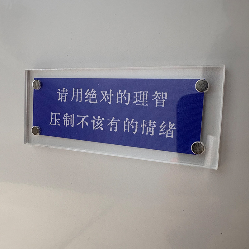 请用绝对的理智压制不该有的情绪 治愈系小玩意磁吸冰箱贴定制