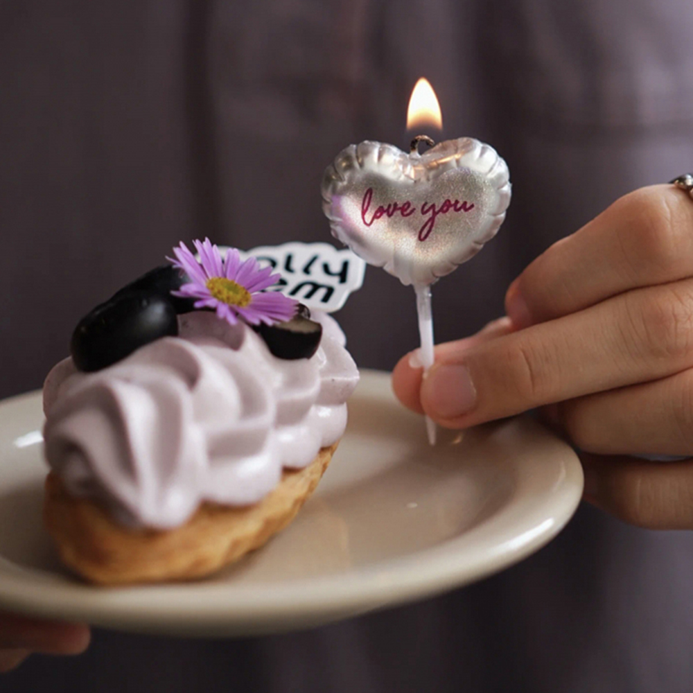 包邮七夕情人节烘焙蛋糕装饰爱心loveyou蜡烛高脚酒杯包装盒插件